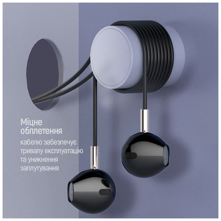 Навушники ColorWay Slim 3.5 mm Wired Earphone Blast 2 Black (CW-WD02BK) - фото 4