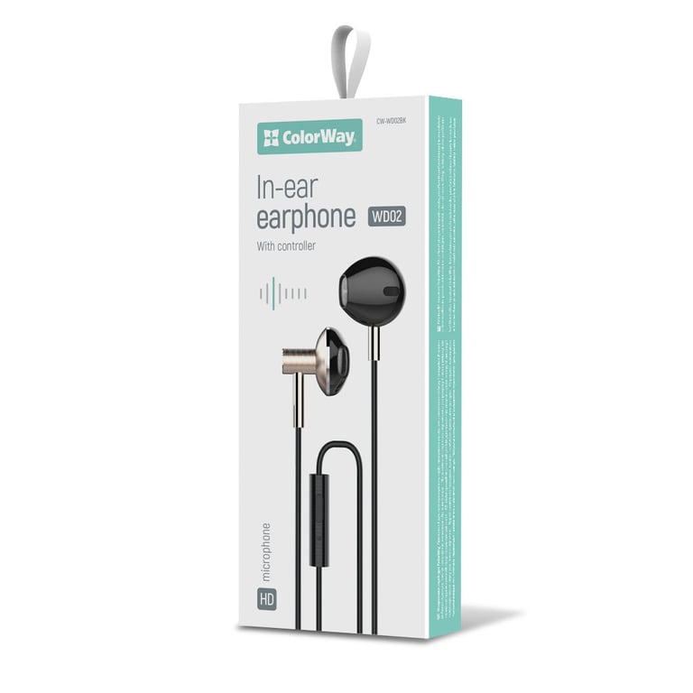 Навушники ColorWay Slim 3.5 mm Wired Earphone Blast 2 Black (CW-WD02BK) - фото 9