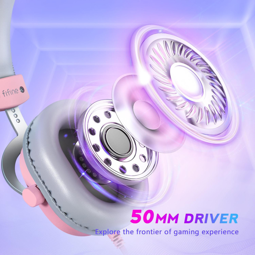 Навушники Fifine H9P Pink (H9P) - фото 3 Навушники Fifine H9P Pink (H9P) - фото 3