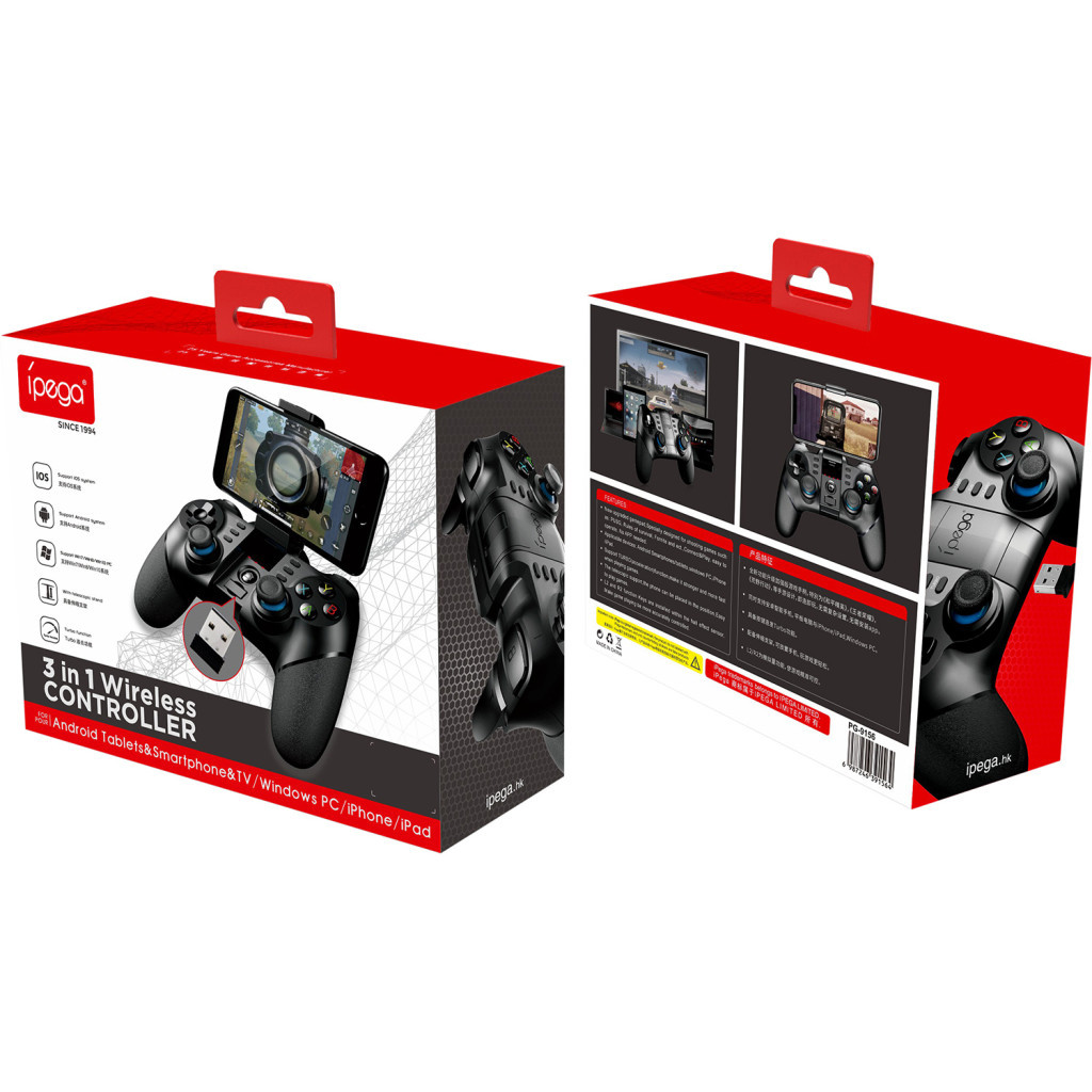 Геймпад iPega PG-9156 Batman 3 in 1 Bluetooth PC/Android/iOS Black (PG-9156) - фото 7 Геймпад iPega PG-9156 Batman 3 in 1 Bluetooth PC/Android/iOS Black (PG-9156) - фото 7