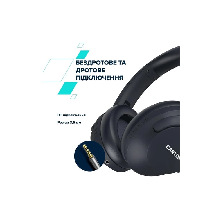 Навушники Canyon OnRiff 10 ANC Bluetooth Black (CNS-CBTHS10BK) - фото 10