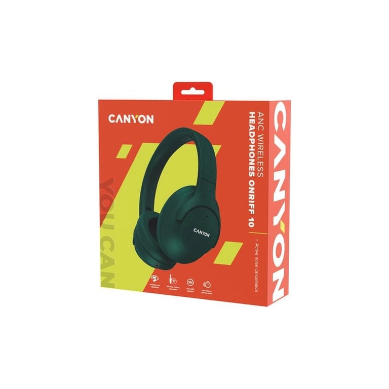 Навушники Canyon OnRiff 10 ANC Bluetooth Green (CNS-CBTHS10GN) - фото 6