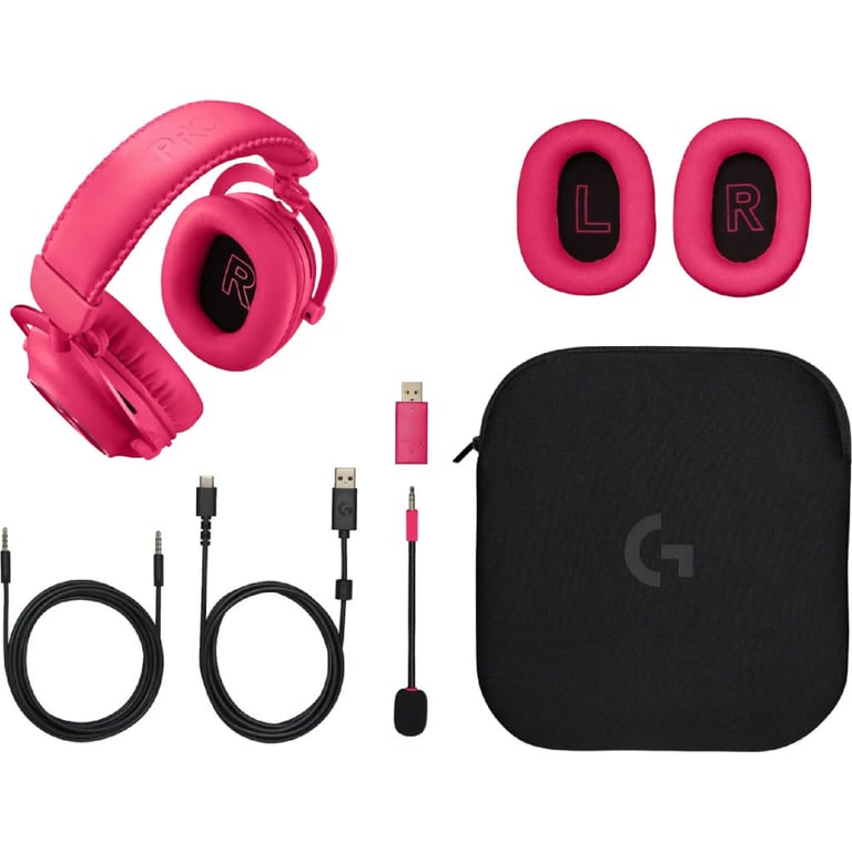 Навушники Logitech G Pro X 2 Lightspeed Wireless Magenta (981-001275) - фото 6