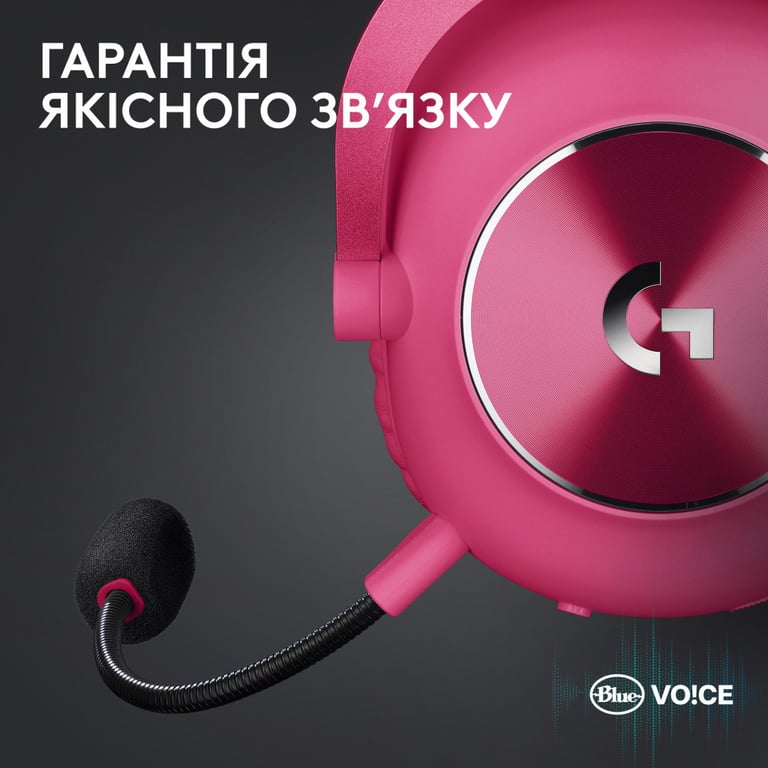 Навушники Logitech G Pro X 2 Lightspeed Wireless Magenta (981-001275) - фото 9
