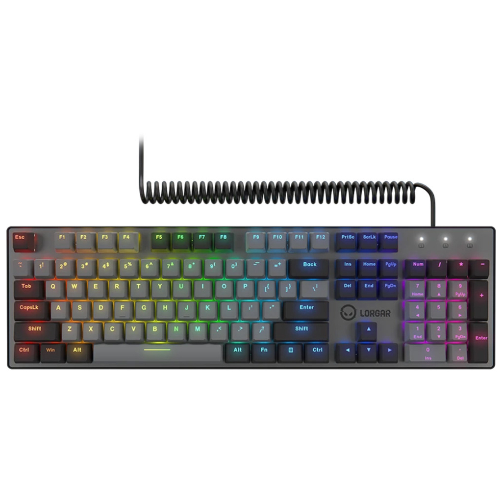 Клавіатура Lorgar Azar 514 RGB USB UA Black (LRG-GK514B-UA) - фото 1
