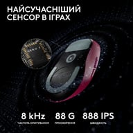 Мишка Logitech G Pro X Superlight 2 Lightspeed Wireless Magenta (910-006797) - фото 5