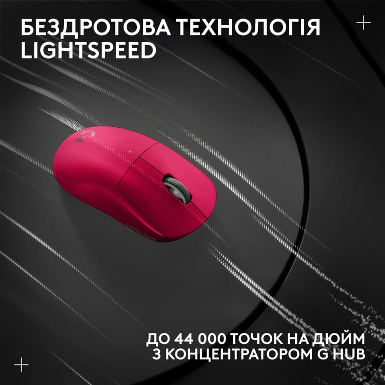Мишка Logitech G Pro X Superlight 2 Lightspeed Wireless Magenta (910-006797) - фото 10