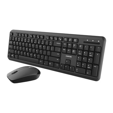 Комплект Canyon SET-W20 Velvet Wireless Silent UA Black (CNS-HSETW02) - фото 1