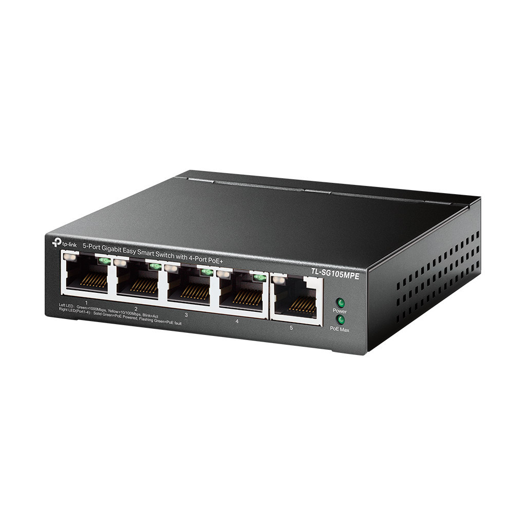 Комутатор мережевий TP-Link TL-SG105MPE - фото 2 Комутатор мережевий TP-Link TL-SG105MPE - фото 2