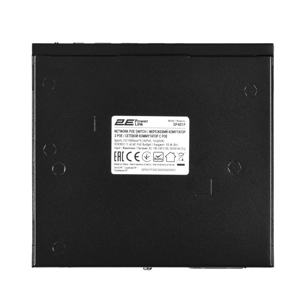 Комутатор мережевий 2E 2E-SP401F-2 - фото 4 Комутатор мережевий 2E 2E-SP401F-2 - фото 4