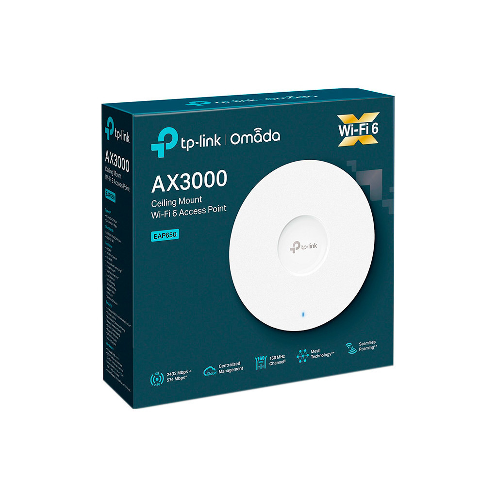Точка доступу Wi-Fi TP-Link EAP650 - фото 6 Точка доступу Wi-Fi TP-Link EAP650 - фото 6