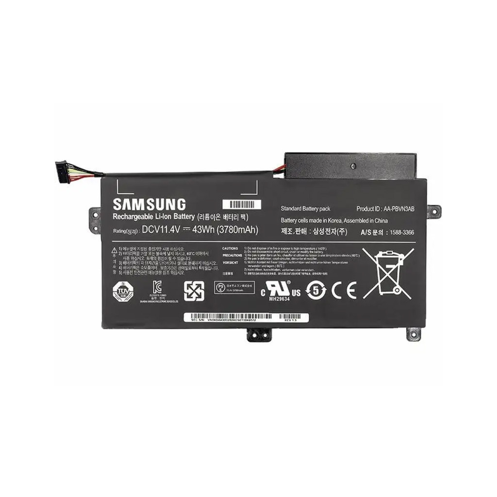 Акумулятор до ноутбука Samsung 370R5 AA-PBVN3AB, 43Wh (4000mAh), 3cell, 10.8V, Li-ion AlSoft (A47878) Акумулятор до ноутбука Samsung 370R5 AA-PBVN3AB, 43Wh (4000mAh), 3cell, 10.8V, Li-ion AlSoft (A47878)