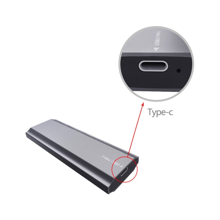 Кишеня зовнішня Dynamode M.2 SSD NVMe/SATA combo USB3.1 GEN2 USB-C (DM-CAD-SSD05) - фото 3