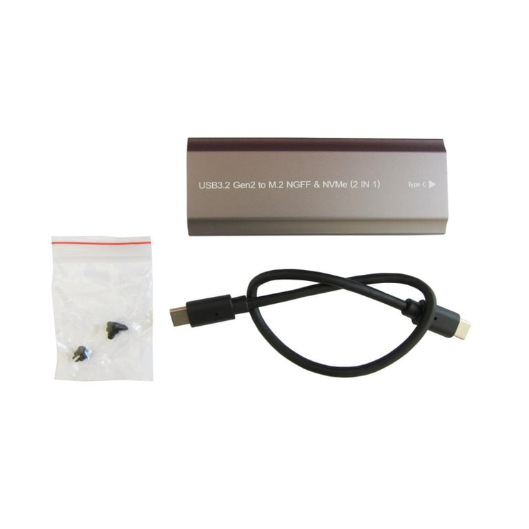 Кишеня зовнішня Dynamode M.2 SSD NVMe/SATA combo USB3.1 GEN2 USB-C (DM-CAD-SSD05) - фото 6