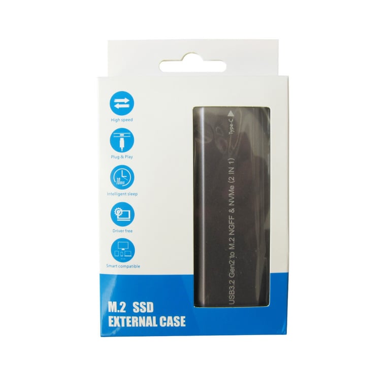 Кишеня зовнішня Dynamode M.2 SSD NVMe/SATA combo USB3.1 GEN2 USB-C (DM-CAD-SSD05) - фото 9