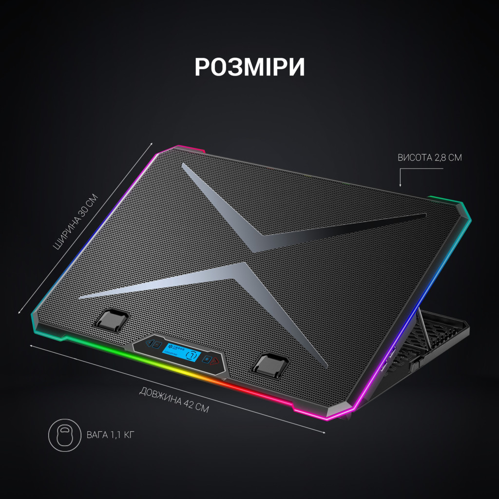 Підставка до ноутбука GamePro CP940 - фото 8 Підставка до ноутбука GamePro CP940 - фото 8