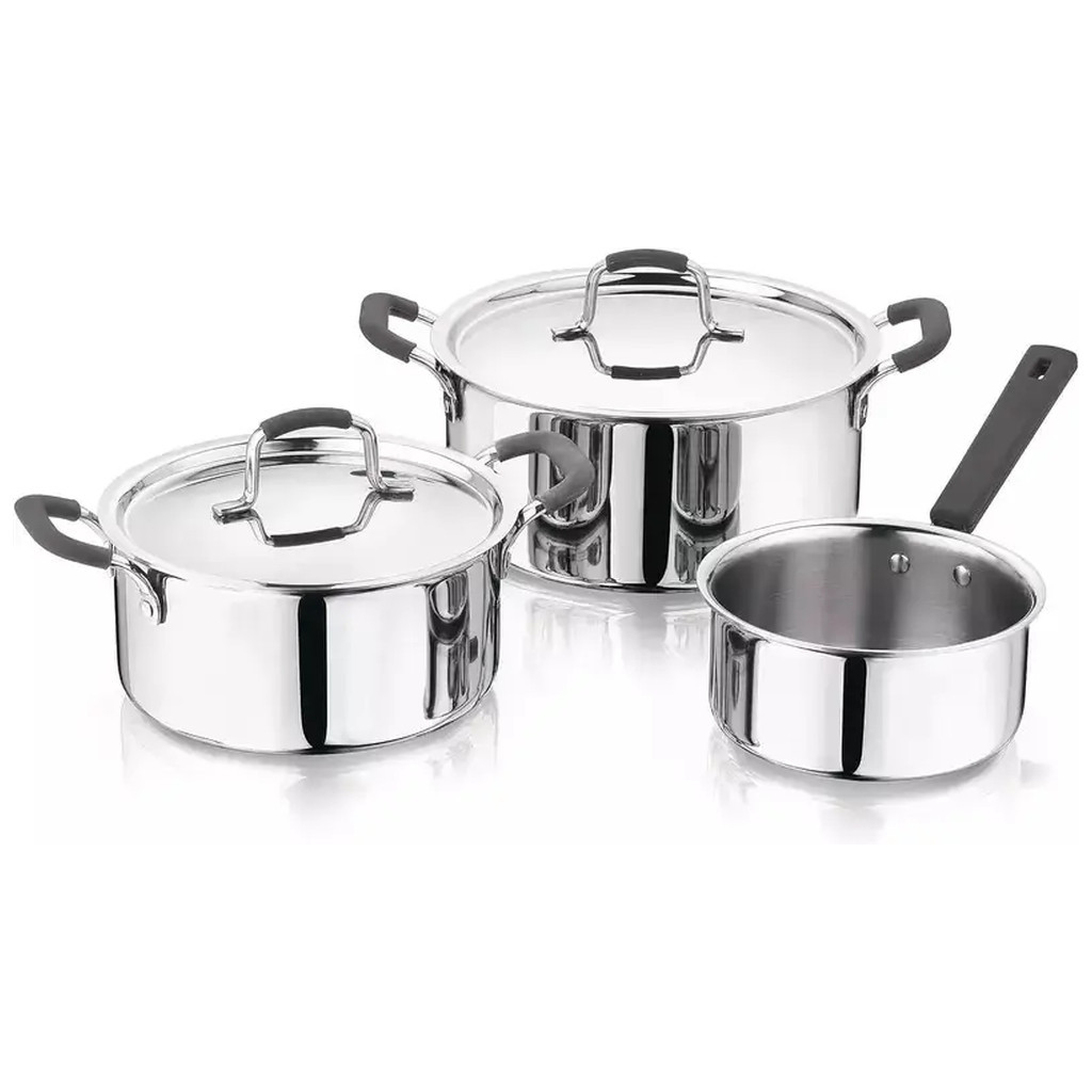 Набір посуду MasterPro Foodies collection 2 каструлі та ківш 16/20/24 см (BGEU-5539) - фото 1 Набір посуду MasterPro Foodies collection 2 каструлі та ківш 16/20/24 см (BGEU-5539) - фото 1