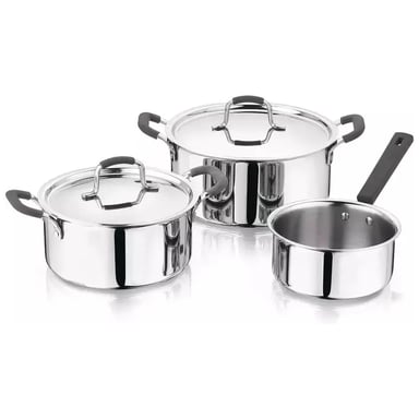 Набір посуду MasterPro Foodies collection 2 каструлі та ківш 16/20/24 см (BGEU-5539) - фото 1