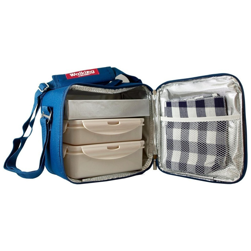Набір для пікніка Bergner Walking business 23х22х13.5 см 5 предметів (BG-3652-BL) - фото 1