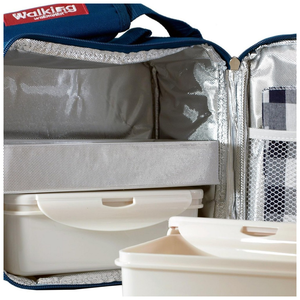 Набір для пікніка Bergner Walking business 23х22х13.5 см 5 предметів (BG-3652-BL) - фото 2 Набір для пікніка Bergner Walking business 23х22х13.5 см 5 предметів (BG-3652-BL) - фото 2