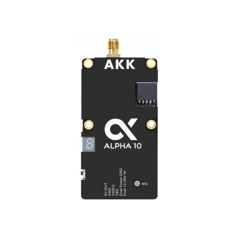 Відеопередавач (VTX) AKK Alpha 10W 5.8GHz 80CH (A10) - фото 1