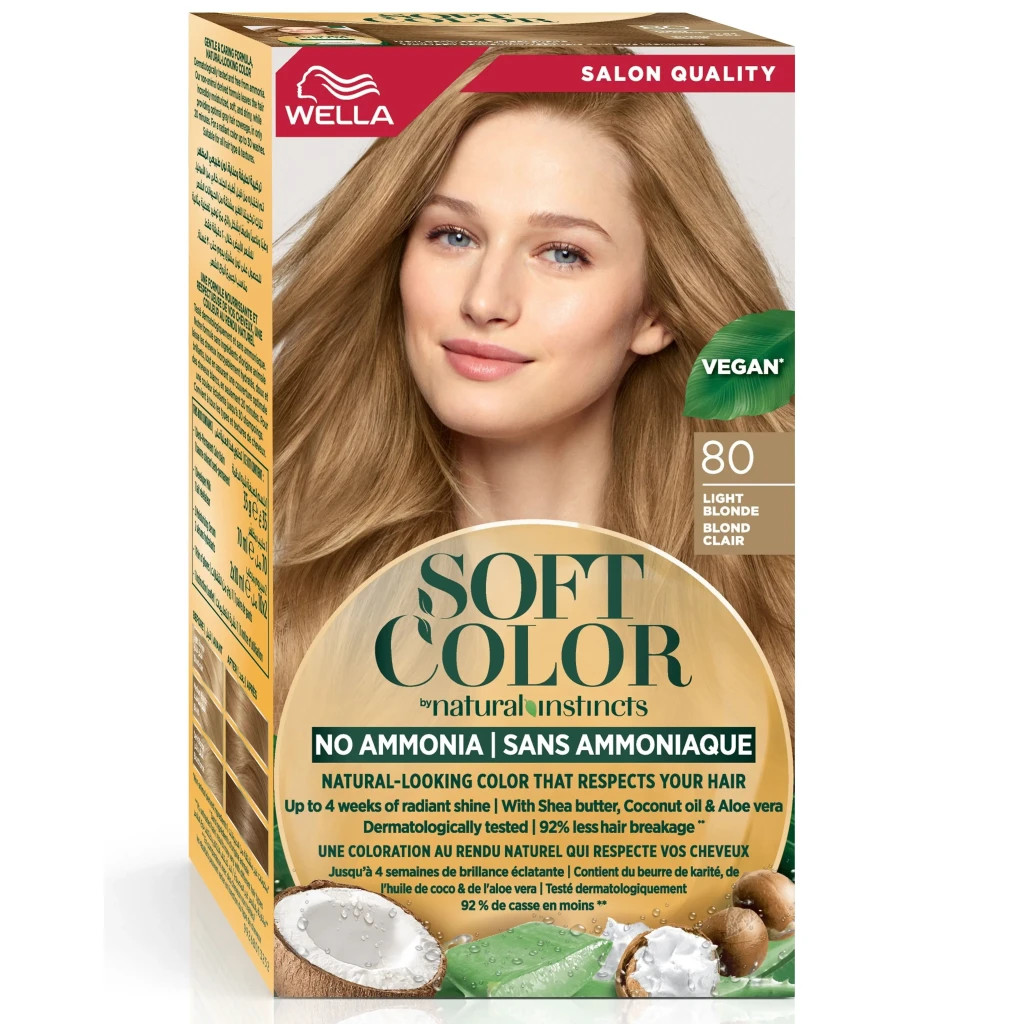 Фарба для волосся Wella Soft Color Безаміачна 80 - Світлий блонд (3614228865746) Фарба для волосся Wella Soft Color Безаміачна 80 - Світлий блонд (3614228865746)