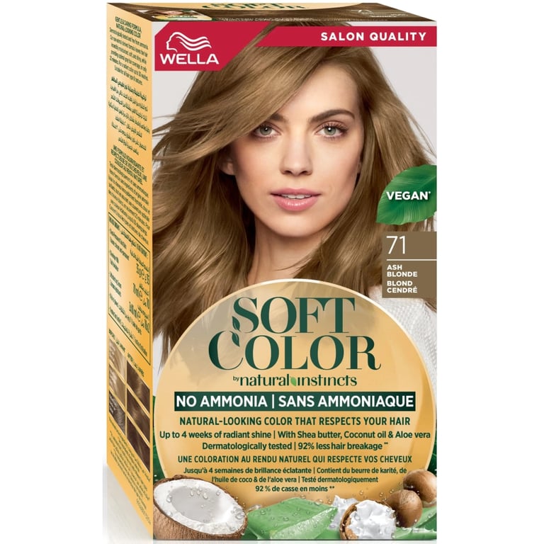 Фарба для волосся Wella Soft Color Безаміачна 71 - Попелястий блонд (3614228865760) - фото 1