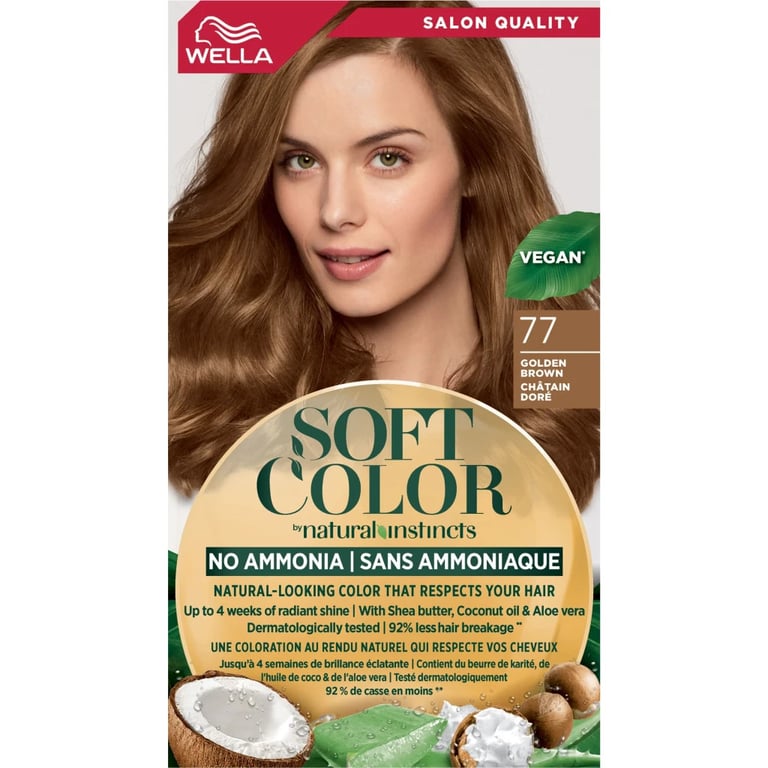 Фарба для волосся Wella Soft Color Безаміачна 77 - Золотисто-коричневий (3614228865777) - фото 2