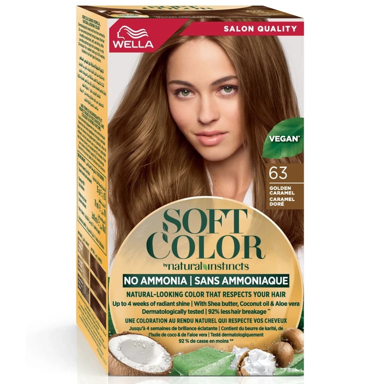 Фарба для волосся Wella Soft Color Безаміачна 63 - Карамель (3614228865807) - фото 1