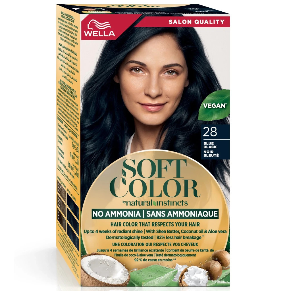 Фарба для волосся Wella Soft Color Безаміачна 28 - Синяво-чорний (3614228865876) - фото 1 Фарба для волосся Wella Soft Color Безаміачна 28 - Синяво-чорний (3614228865876) - фото 1