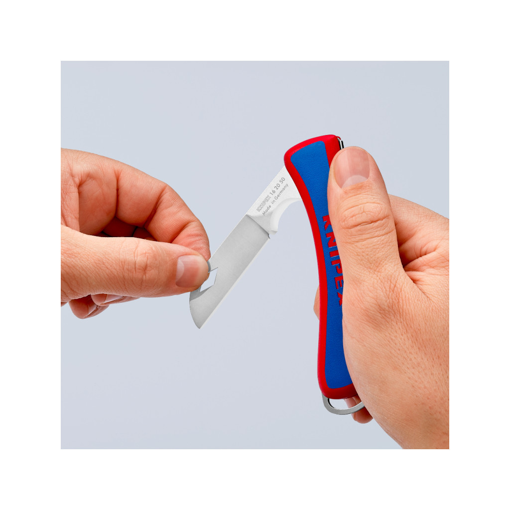 Ніж монтажний KNIPEX електрика складний (16 20 50 SB) - фото 3 Ніж монтажний KNIPEX електрика складний (16 20 50 SB) - фото 3