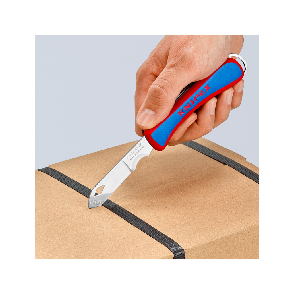 Ніж монтажний KNIPEX електрика складний (16 20 50 SB) - фото 4 Ніж монтажний KNIPEX електрика складний (16 20 50 SB) - фото 4