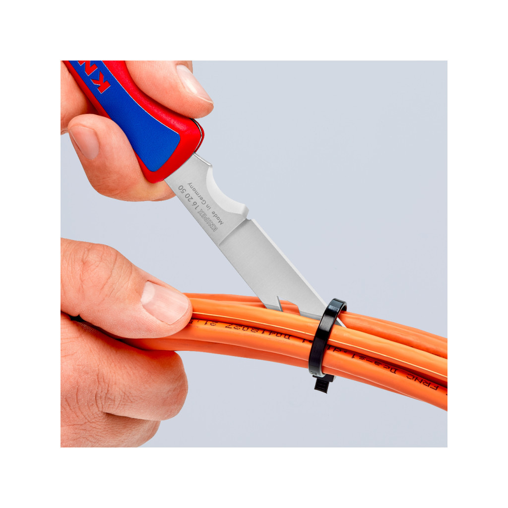 Ніж монтажний KNIPEX електрика складний (16 20 50 SB) - фото 5 Ніж монтажний KNIPEX електрика складний (16 20 50 SB) - фото 5