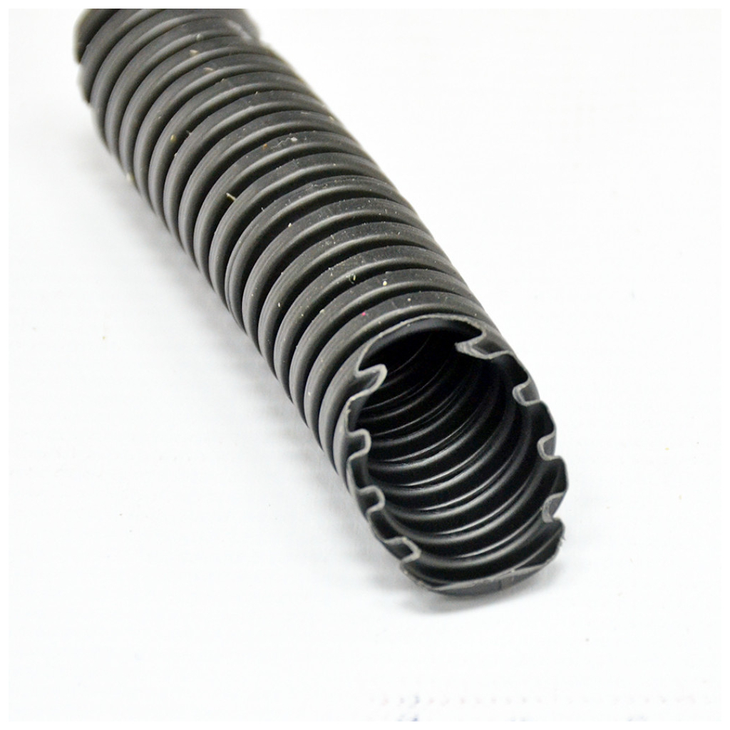 Труба гофрована з протяжкою D25/18.3 мм, PVC, УФ стійка, чорна, бухта 50м Kopos (1425D_F50D) - фото 1