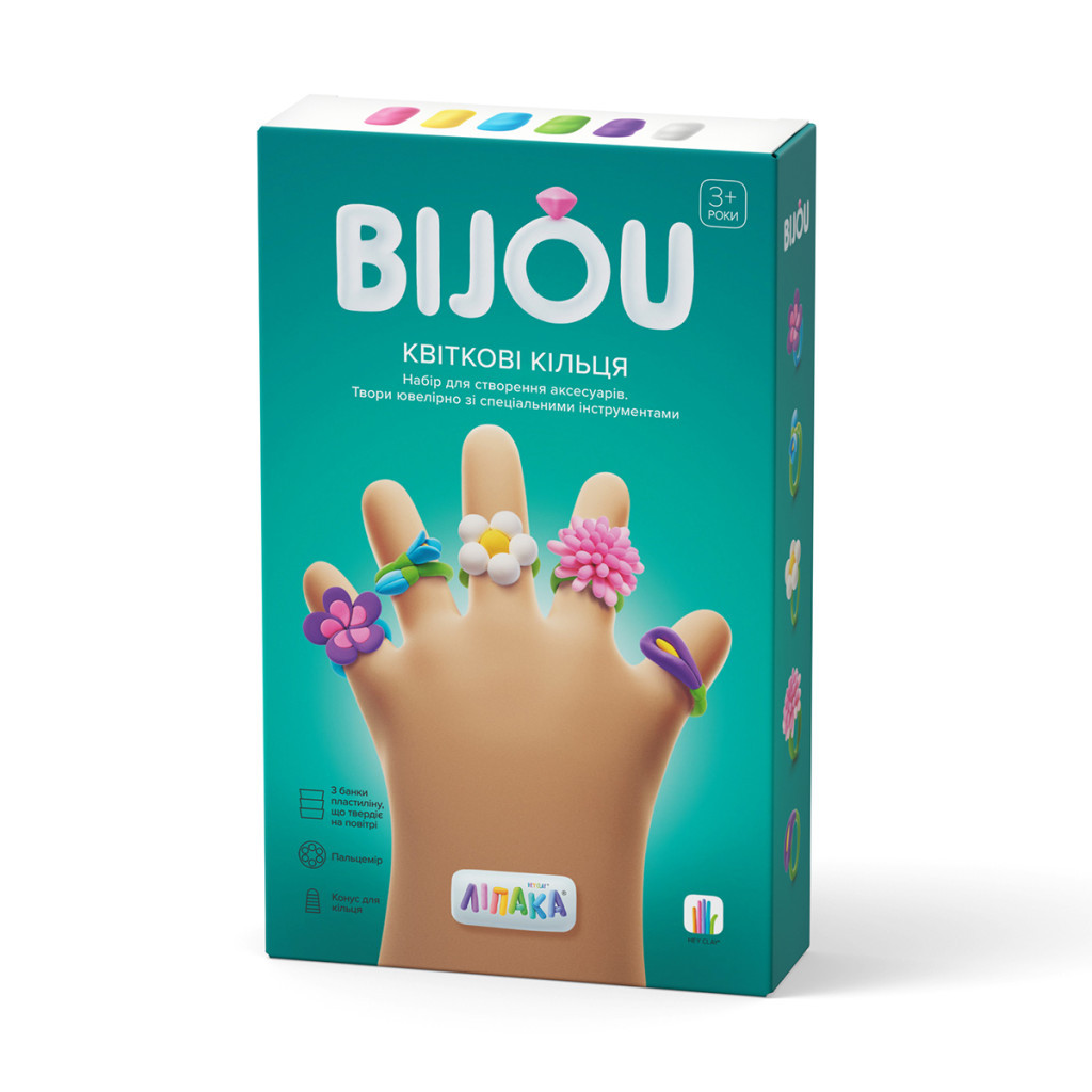 Набір для творчості Lipaka пластиліну – Біжутерія: Квіткові Кільця (31001-UA01) - фото 1