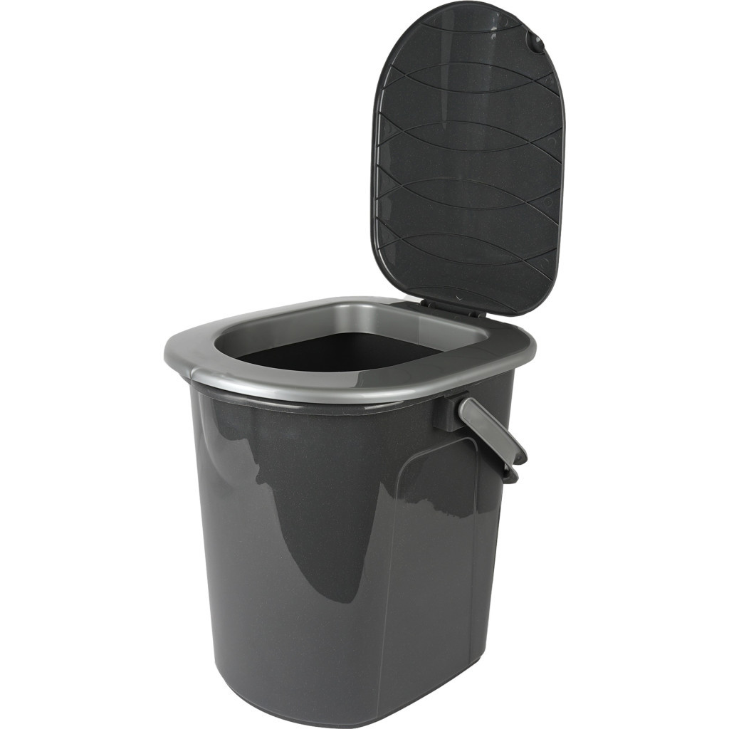 Відро-туалет Алеана Граніт/сірий 22 л (алн 171096/граніт/сіре) - фото 1 Відро-туалет Алеана Граніт/сірий 22 л (алн 171096/граніт/сіре) - фото 1