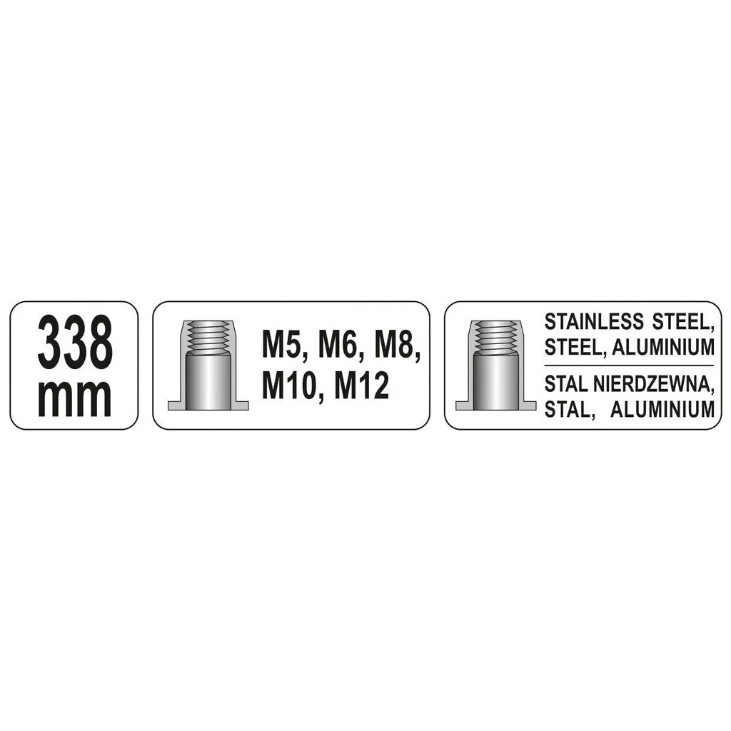 Заклепувальник Yato YT-36119 - фото 8 Заклепувальник Yato YT-36119 - фото 8