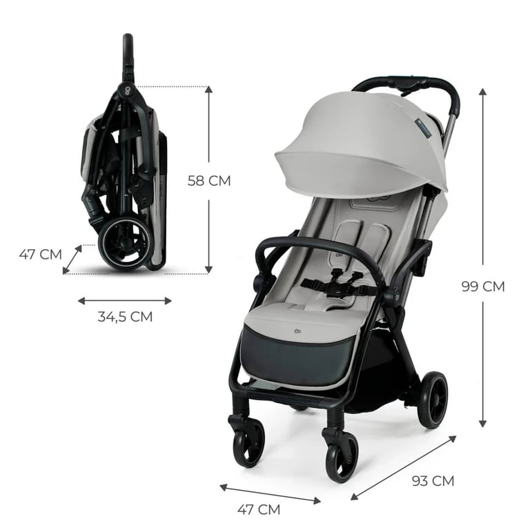 Коляска Kinderkraft Apino Dove Grey (KSAPIN00GRY0000) (5902533924103) - фото 8