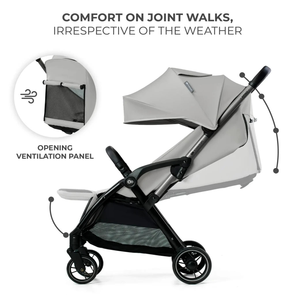 Коляска Kinderkraft Apino Dove Grey (KSAPIN00GRY0000) (5902533924103) - фото 9 Коляска Kinderkraft Apino Dove Grey (KSAPIN00GRY0000) (5902533924103) - фото 9