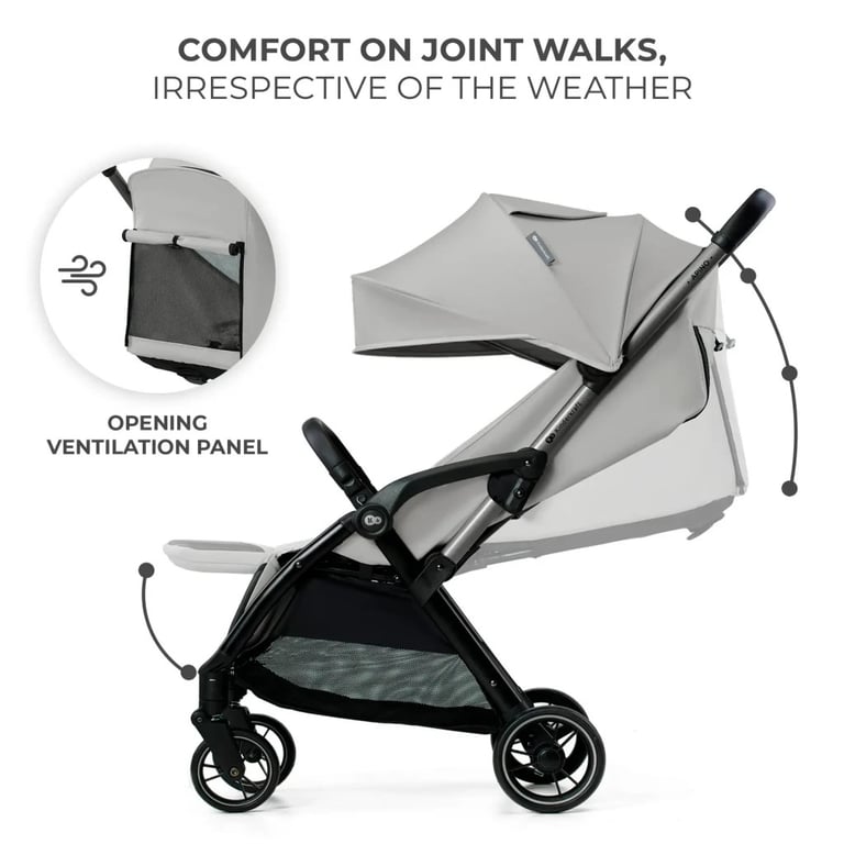 Коляска Kinderkraft Apino Dove Grey (KSAPIN00GRY0000) (5902533924103) - фото 9