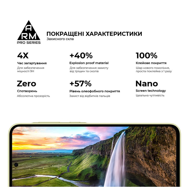 Скло захисне Armorstandart Pro Samsung A35 5G (A356) Black (ARM74347) - фото 5