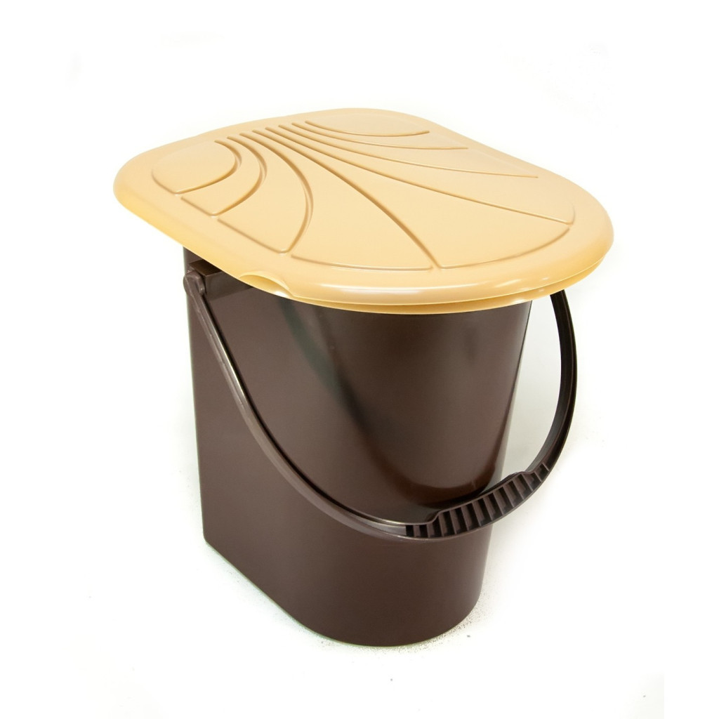 Відро-туалет Консенсус Коричневе 17 л (Консенсус/туал/коричневий) - фото 1 Відро-туалет Консенсус Коричневе 17 л (Консенсус/туал/коричневий) - фото 1