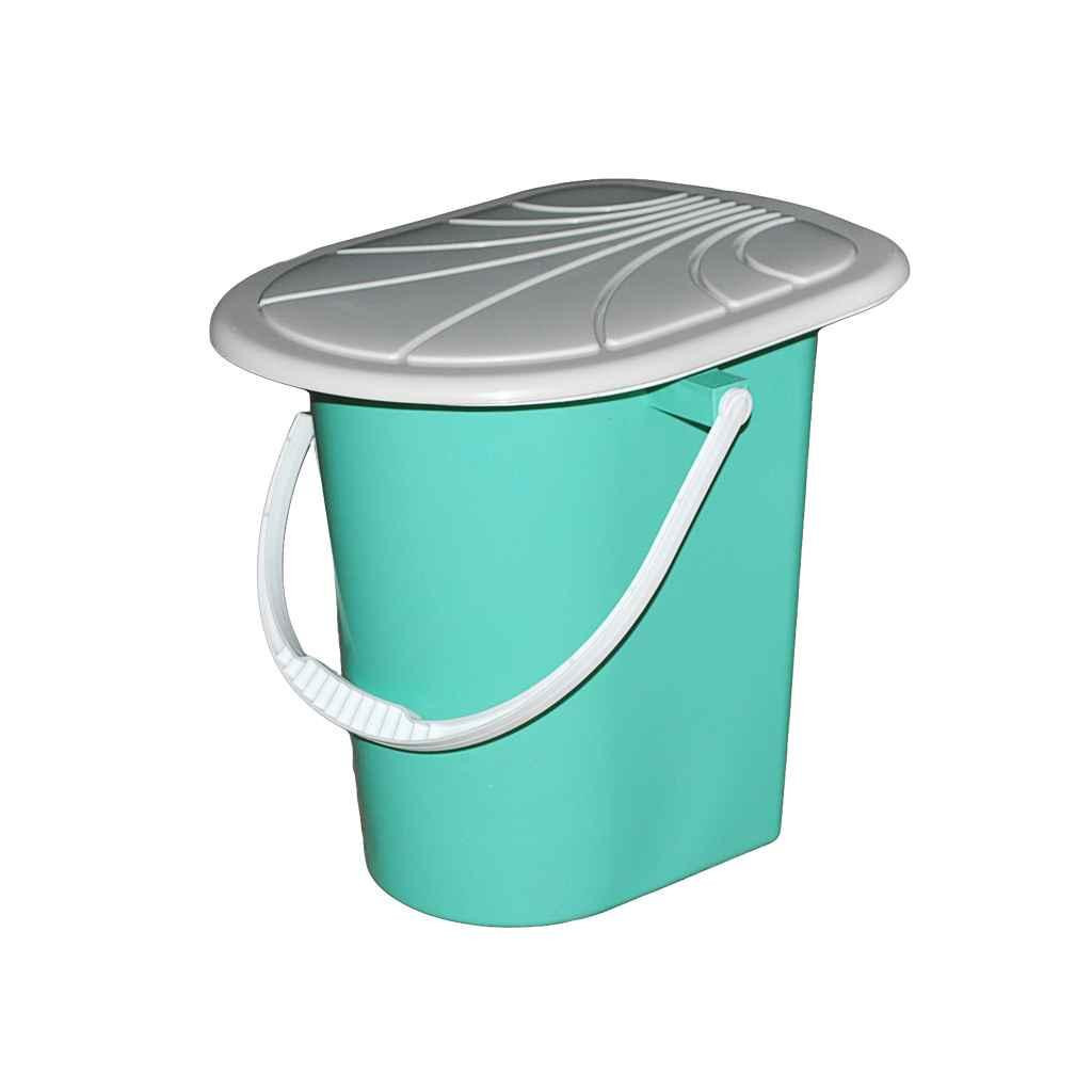 Відро-туалет Консенсус Бірюзове 17 л (Консенсус/туал/бірюза) - фото 1