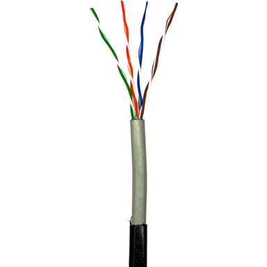 Кабель мережевий GEAR UTP 305м, cat.5e, CCA, 4*2*0,51, PVC+PE, outdoor (GEC-UTPCCAOUT051305) - фото 1