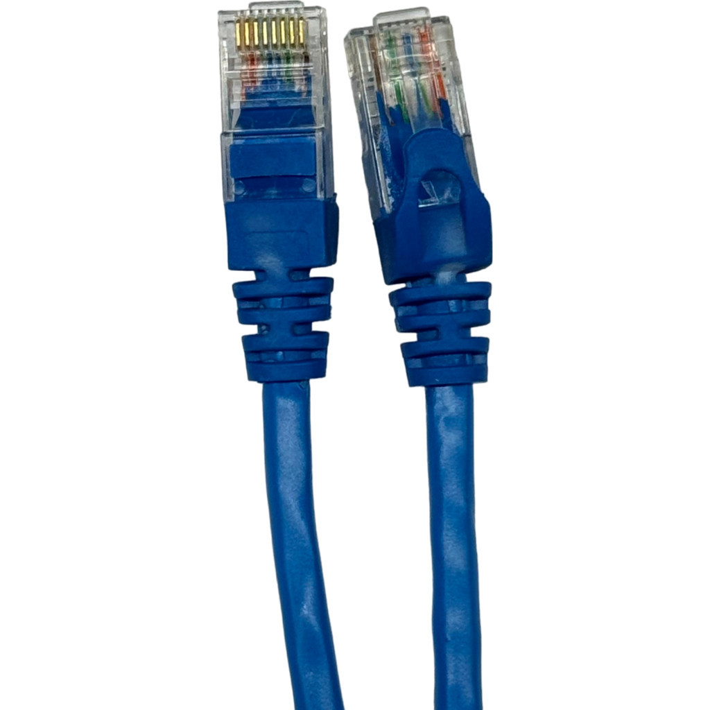 Патч-корд 0.5м UTP cat.5e, CU, 24AWG, blue GEAR (GPC-UTPCURJ45-0.5BE) - фото 1