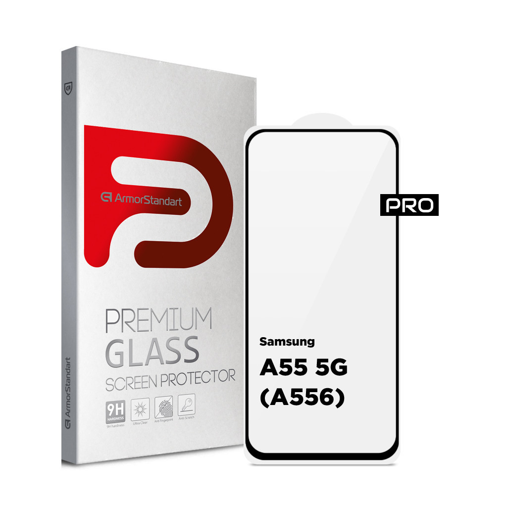 Скло захисне Armorstandart Pro Samsung A55 5G (A556) Black (ARM74348) - головне фото