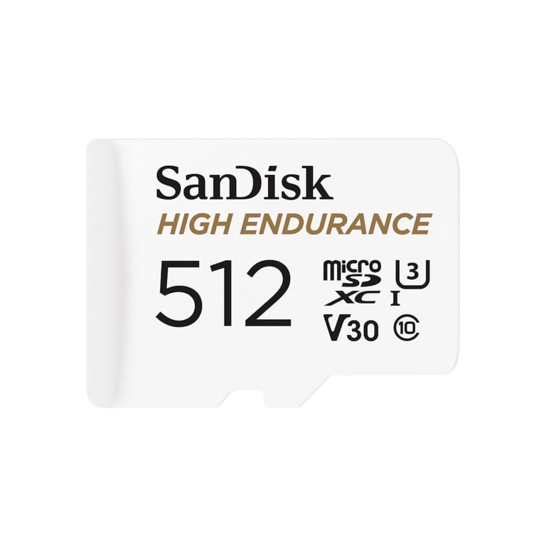 Карта пам'яті SanDisk 512GB microSDXC High Endurance UHS-I U3 V30 + SD adapter (SDSQQNR-512G-GN6IA) - фото 2