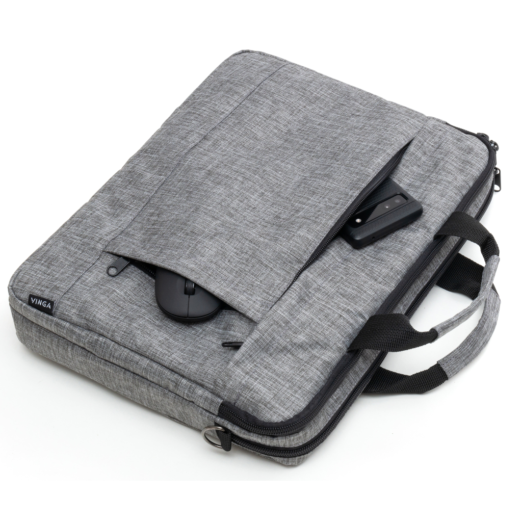 Сумка для ноутбука Vinga 15-16" NB1600 melange gray (NB1600GY) - фото 6 Сумка для ноутбука Vinga 15-16" NB1600 melange gray (NB1600GY) - фото 6