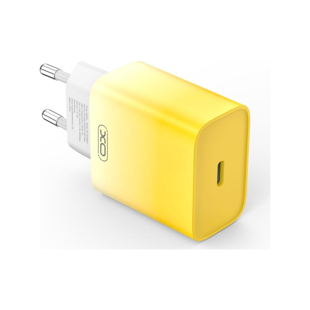 Зарядний пристрій XO CE18 PD30W USB-C Yellow (XO-CE18-YEL) - фото 2 Зарядний пристрій XO CE18 PD30W USB-C Yellow (XO-CE18-YEL) - фото 2