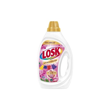 Гель для прання Losk Color Ароматерапія Ефірні масла та аромат Малазійської квітки 900 мл (9000101804041) - фото 1